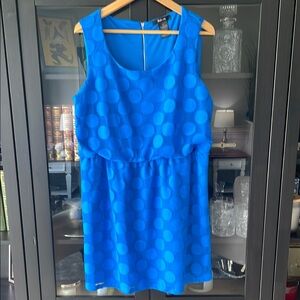 Style & Co. Blue Scoop Neck Sleeveless Mini Sundress